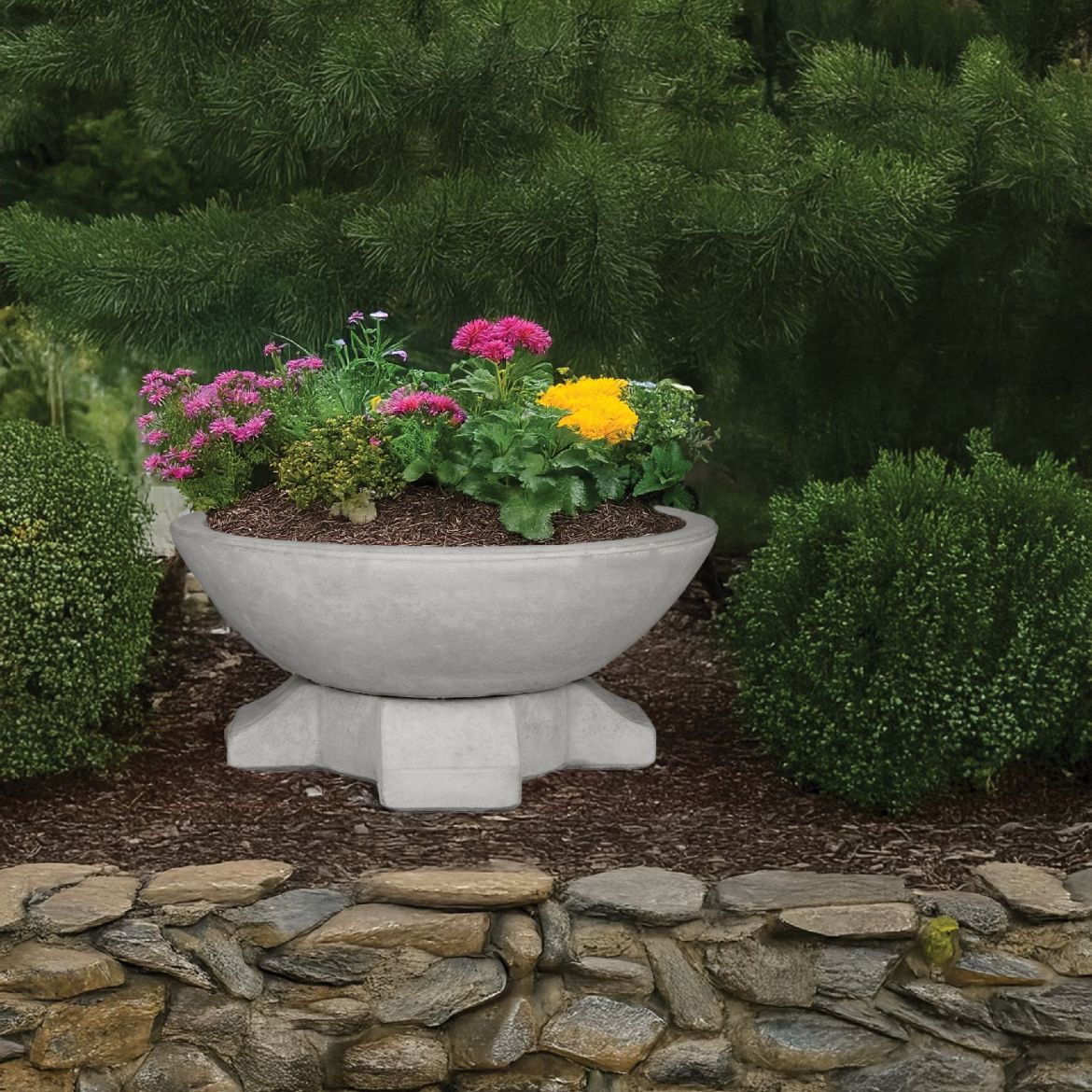 Picture of JCS-86727 Modern Bowl w/ Cross Pedestal, 25.5 in.